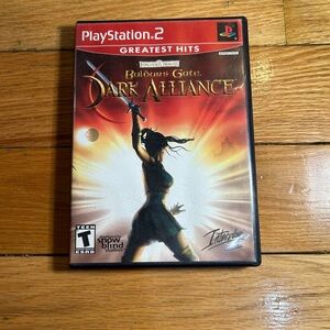 Sony PlayStation 2 Baldur's Gate: Dark Alliance - Red and Black